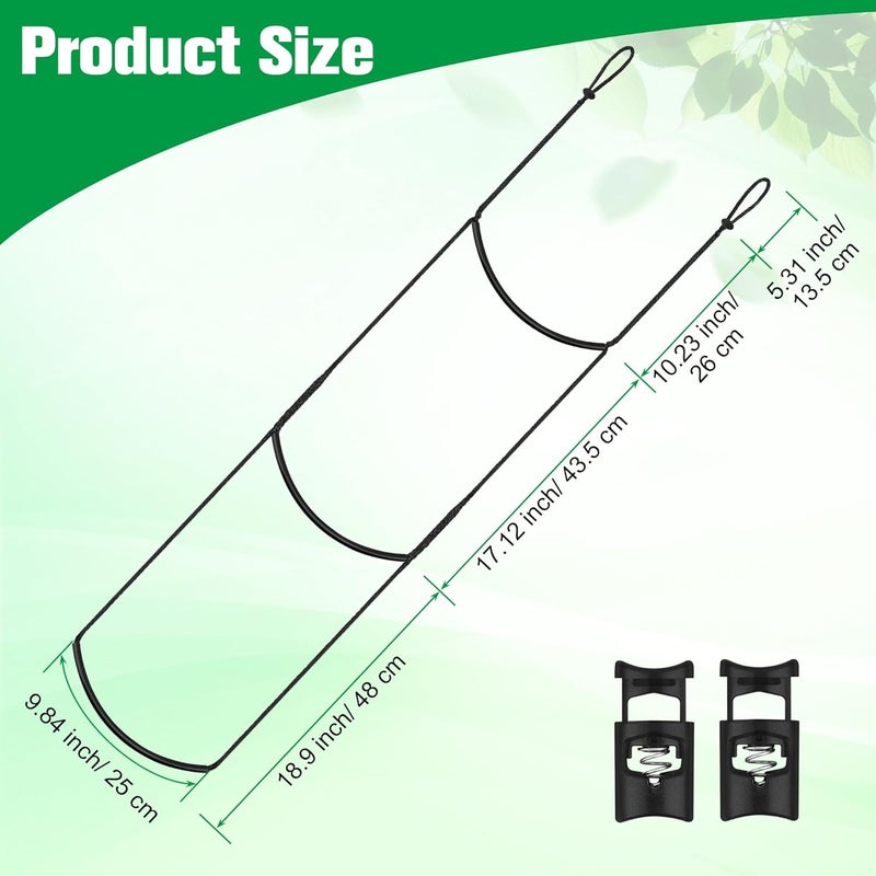 Anglekai 3-Step Climbing Aider for Hunting, 3-Step Climbing Stick Aider Rope Ladder for Tree Stand with 2 Adjustable Hook - Image 2